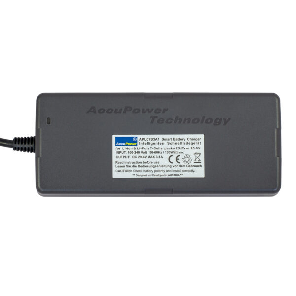 AccuPower APLC7S3A1 Ladegerät für 25,2/25,9V Li-Ion und Li-Poly Akkus